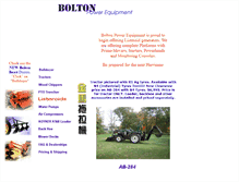 Tablet Screenshot of boltonpowerequip.com